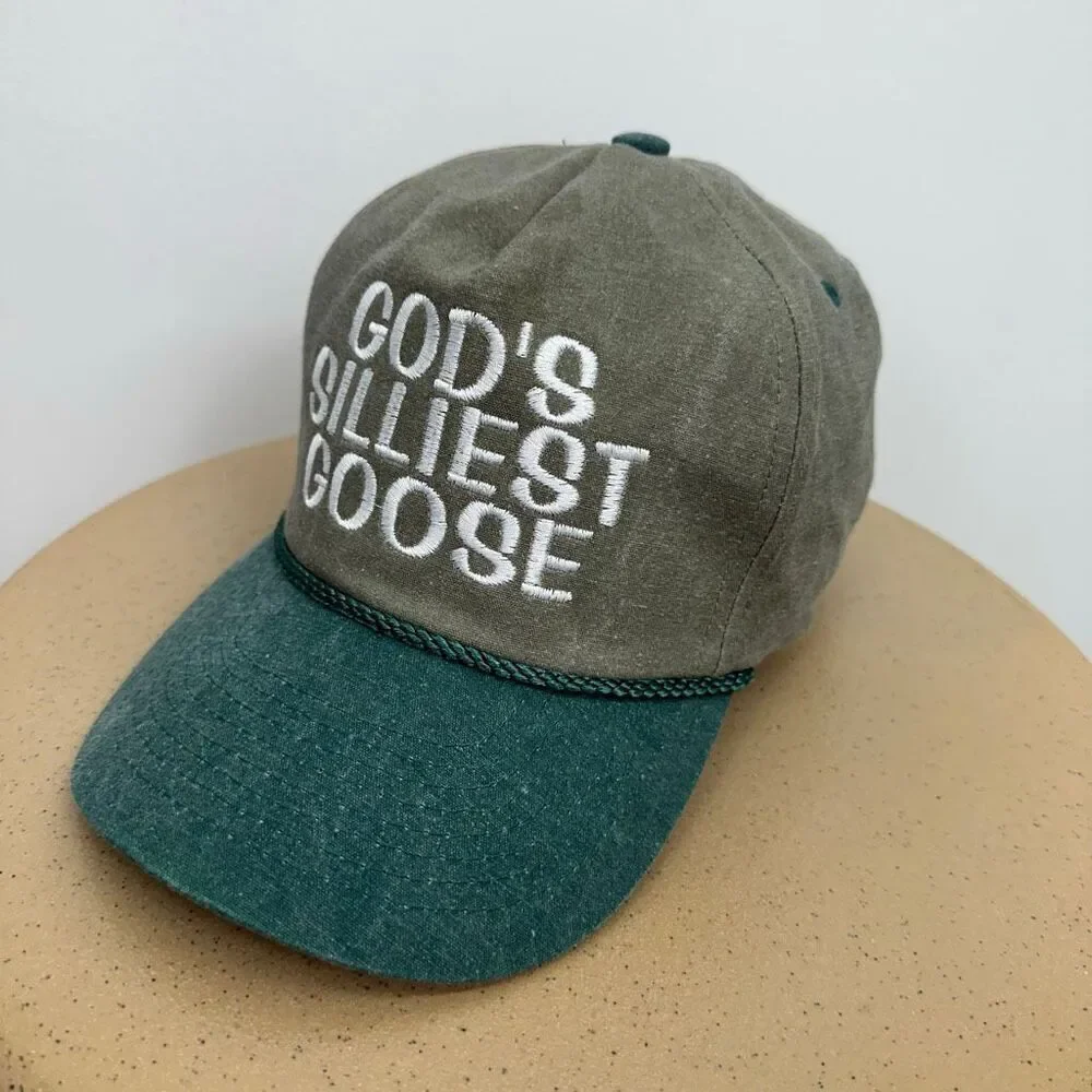 TikTok Trending Cobra Embroidered “God’s Silliest Goose” Tall Crown Vintage Insp